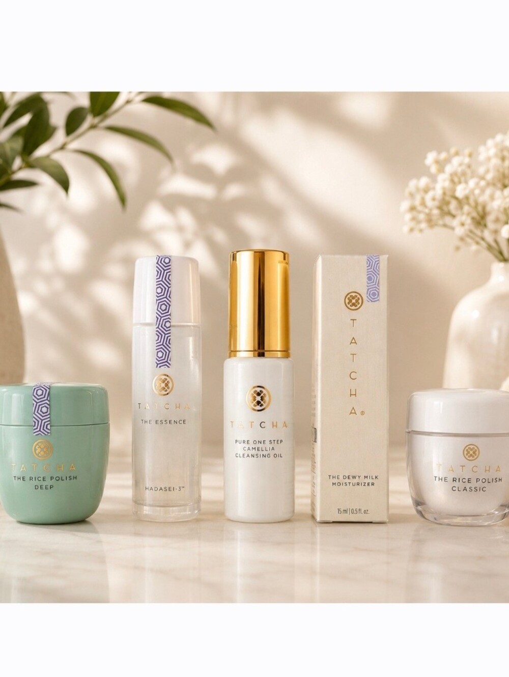 Tatcha Skincare Set 5 Pc Bundle
